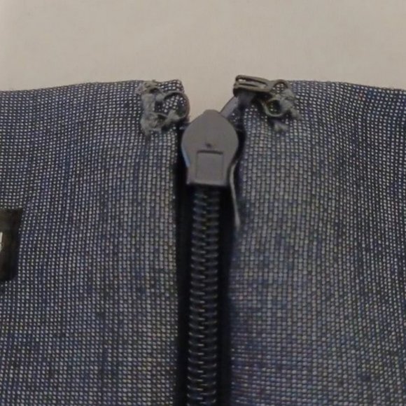 Antonio Melani Pencil Skirt Fully Lined with slit women's size 8 dark chambray - Picture 9 of 17